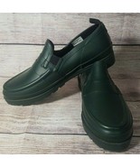 Gardeners Eden Women&#39;s Rubber Gardening Rain Shoes Size 7M Green Waterproof - $29.09