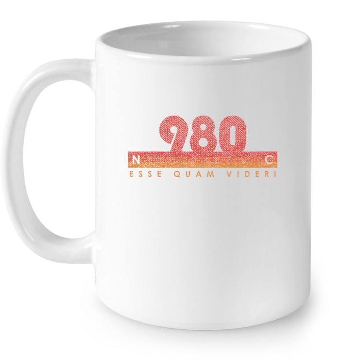 North Carolina Area Code 980 Ceramic Mug Vintage Retro State Gift - Mugs
