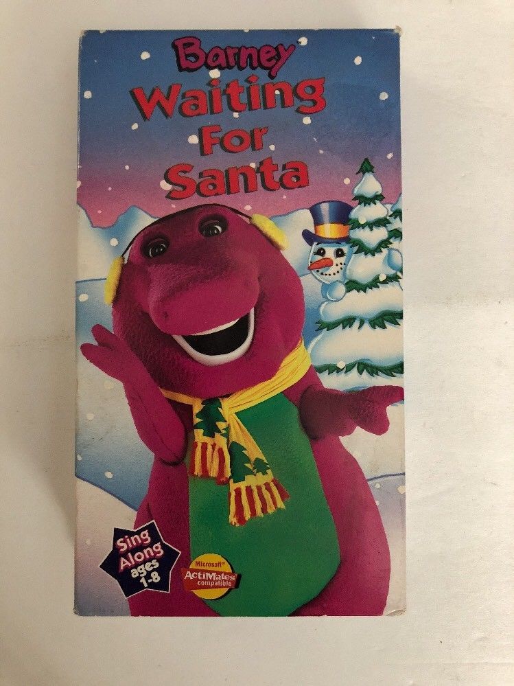 Barney Waiting for Santa VHS-TESTED-RARE VINTAGE COLLECTIBLE-SHIPS N 24 ...