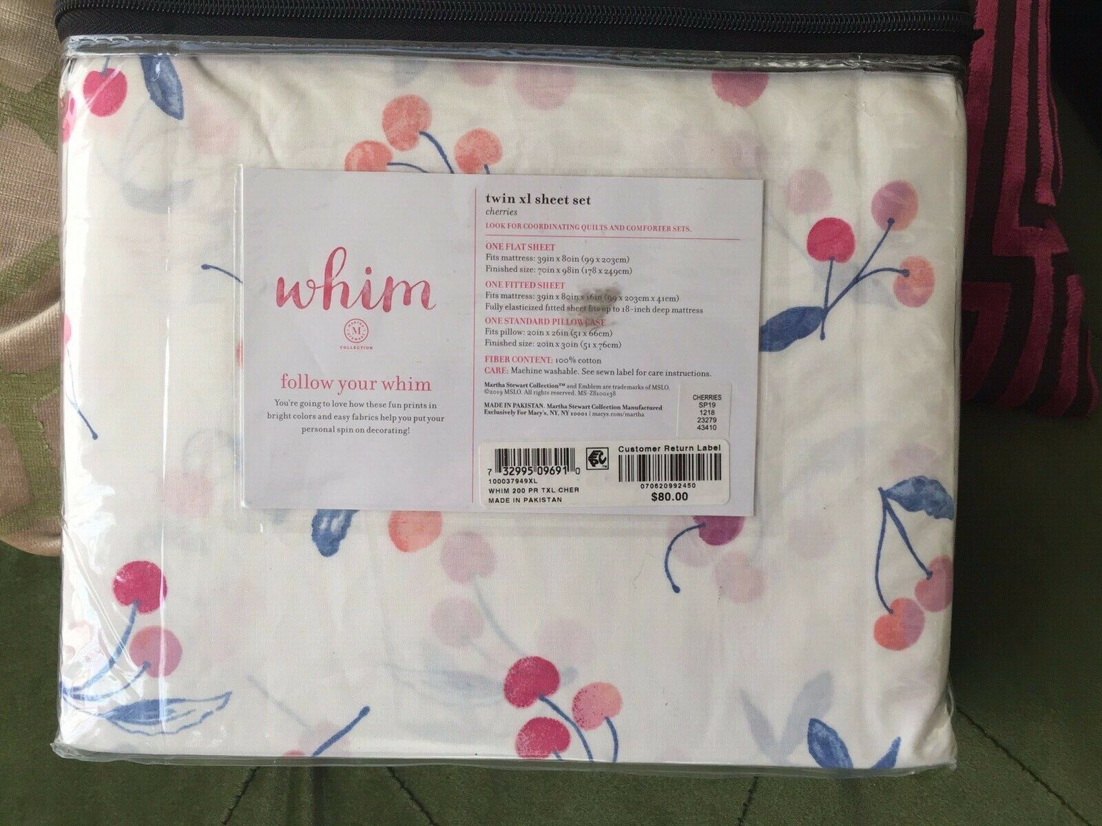 New Martha Stewart Twin Xl Sheet Set Whim And 15 Similar Items