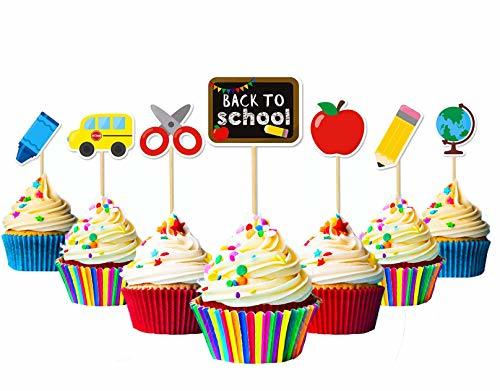 Welcome Back To School Cupcake Toppers | Classroom Decorations Party ...