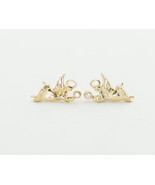 Vintage Gold-Tone Angels of Clarity Stud Earrings by Avon H4 - $21.99