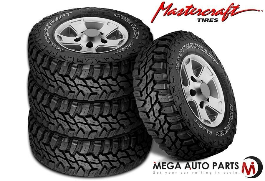 4 Mastercraft COURSER MXT LT285/70R17 OWL E/10 All Terrain Mud Truck