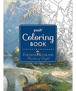 Posh Adult Coloring Book: Thomas Kinkade Designs for Inspiration &amp; Relax... - $7.91