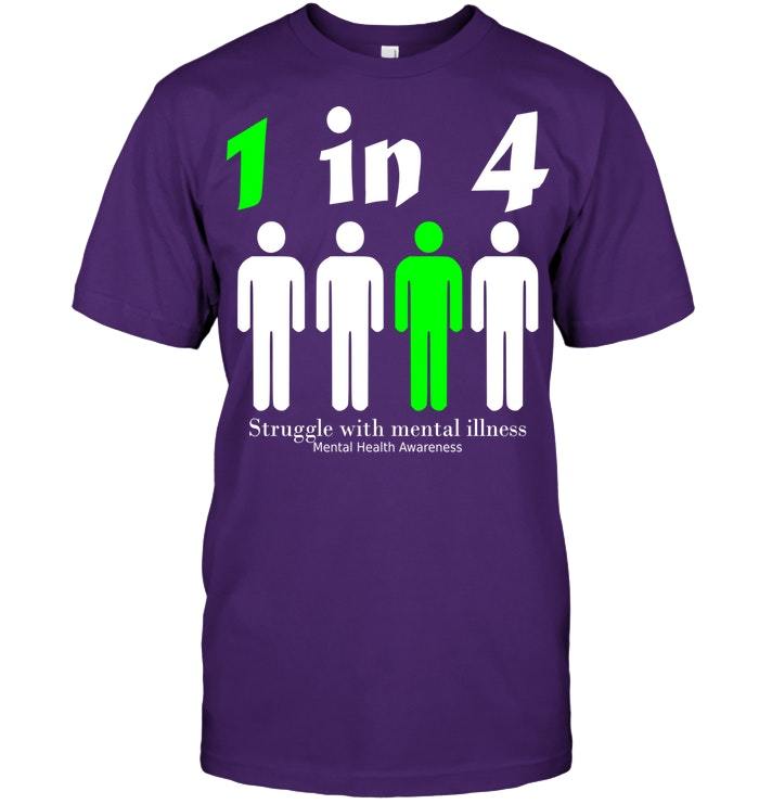 Mental Health Awareness t shirt Vintage Gift For Men Women Funny Black