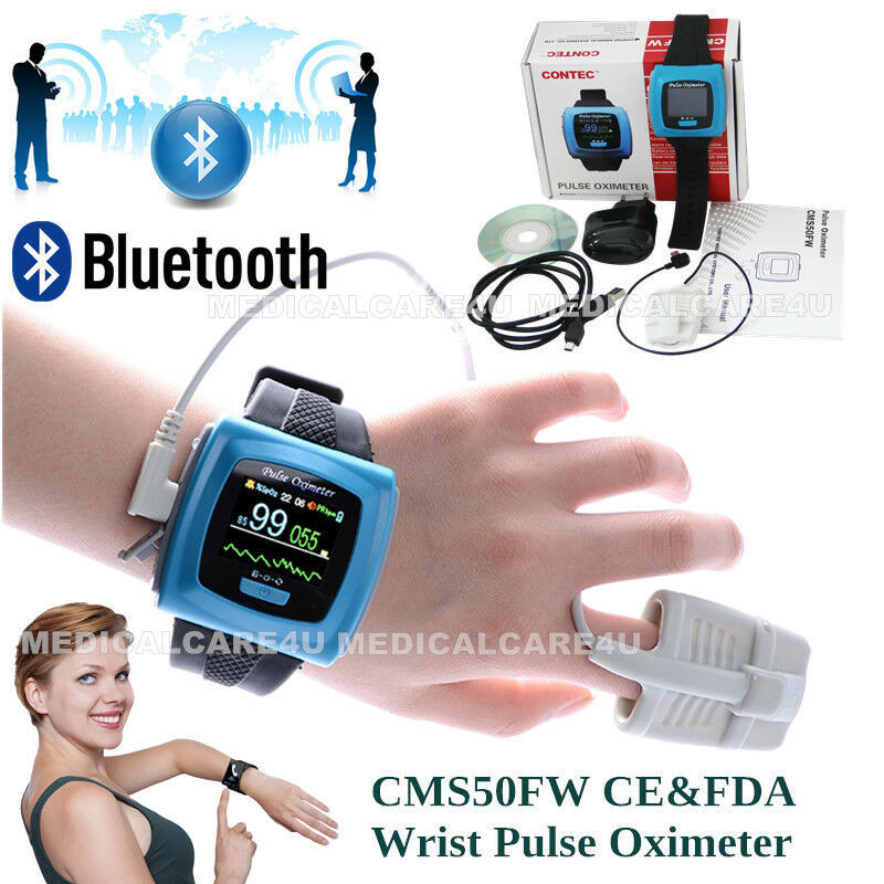 Wearable CMS50FW Wireless Pulse oximeter Bluetooth SPO2 PR Sleep Study