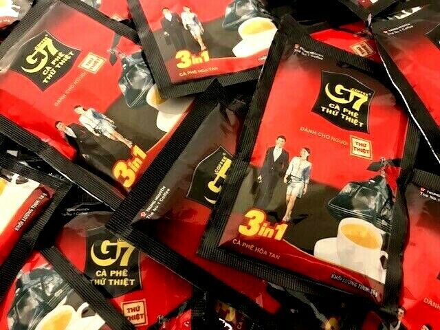 g7 coffee 3 in 1 instant coffee sachets