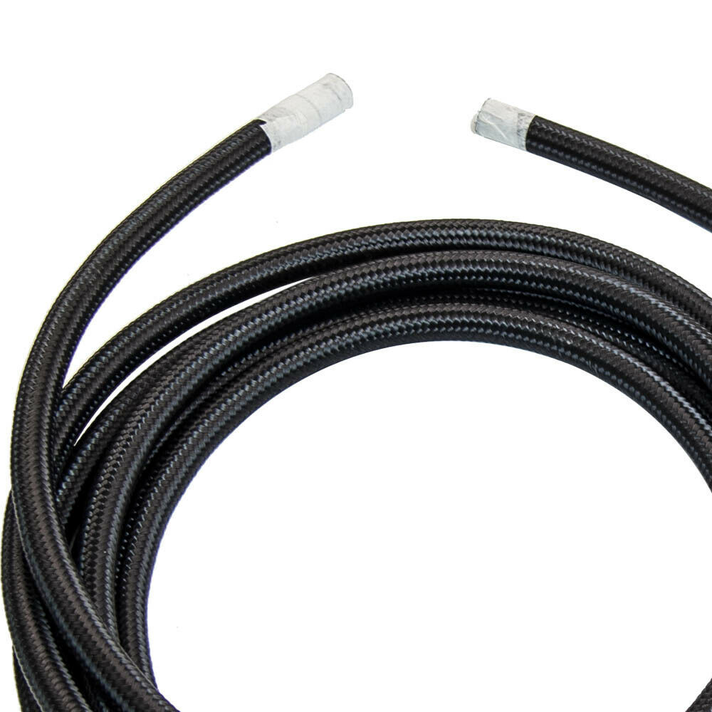 20 Feet Braided Fuel Hose Line W/Swivel Hose End Fitting Kit 4AN 6AN 8an 10an 12an