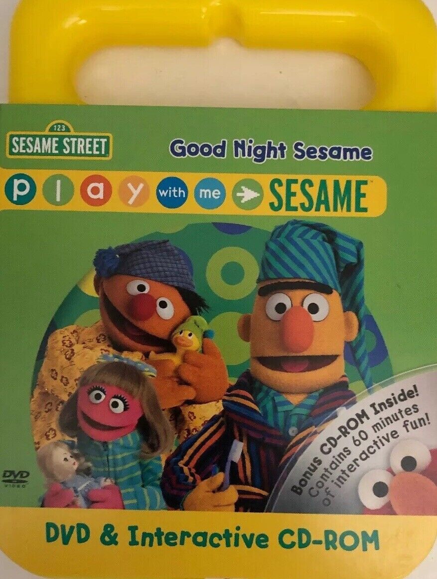 Play with Me Sesame: Good Night Sesame (DVD, 2007) Sesame Street DVD and CD-ROM