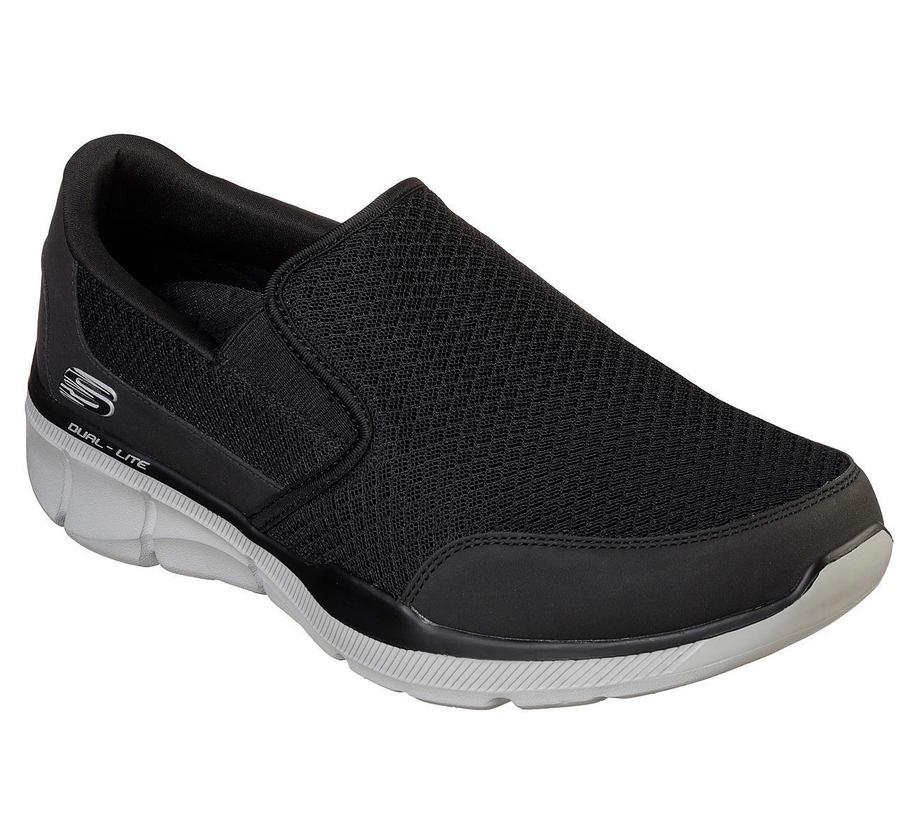 52984 Extra Wide BKGY Black Skechers shoe Men Memory Foam Comfort Slip ...