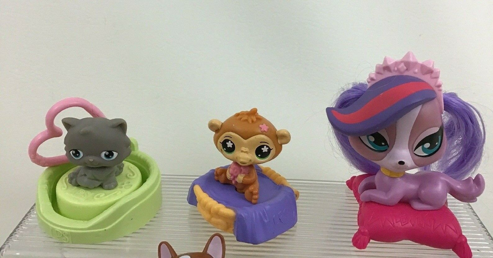 Littlest Pet Shop 10pc Lot Pets Accessories Toys LPS McDonalds Happy