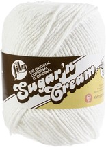 Lily Sugar'n Cream Yarn - Solids Super Size-White - $8.63