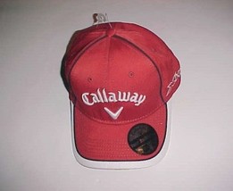 Callaway Hex Black Tour X Hot  Odyssey Adult Unisex Red White Cap One Size New - $21.37