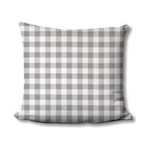 Gingham Plaid Pillow - Storm Gray and White - Premier Prints - Cotton Twill - Fa - $17.99