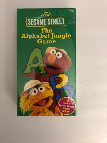 Sesame Street - The Alphabet Jungle Game (VHS, 1998) - VHS Tapes