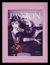 1992 Elizabeth Taylor Passion 11x14 Framed ORIGINAL Vintage Advertisement - $34.64