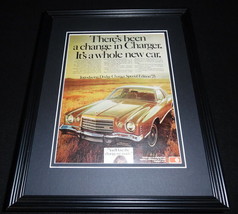1975 Dodge Charger Framed 11x14 ORIGINAL Vintage Advertisement