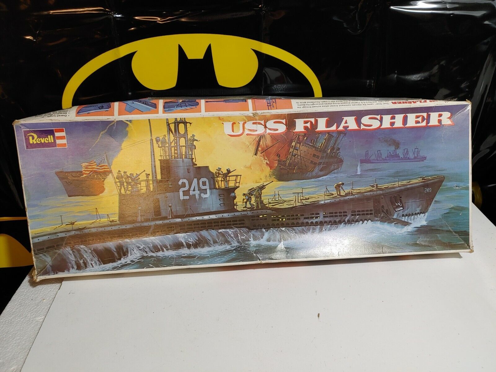 Vintage Revell USS Flasher Submarine Model Kit Unassembled 1971 Rare