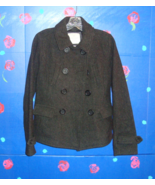 AMERICAN EAGLE OUTFITTERS WOOL CHARCOAL COAT SIZE SMALL - $35.00
