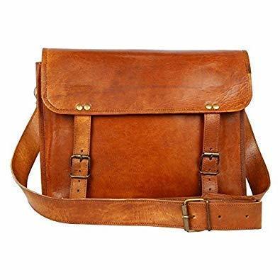 TUZECH 20 Genuine Leather Handmade Satchel Messenger Unisex Shoulder ...