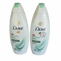 X2 Dove Purifying Detox Green Clay Body Wash 22 Fl Oz Deep Cleanse Moist... - $12.12