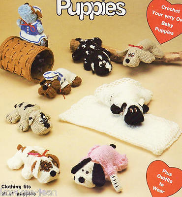 Pick Of The Litter Puppies: crochet patterns for 9" newborn pound puppies   B - $36.36