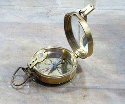 NauticalMart Vintage Brass Marine Maritime Compass