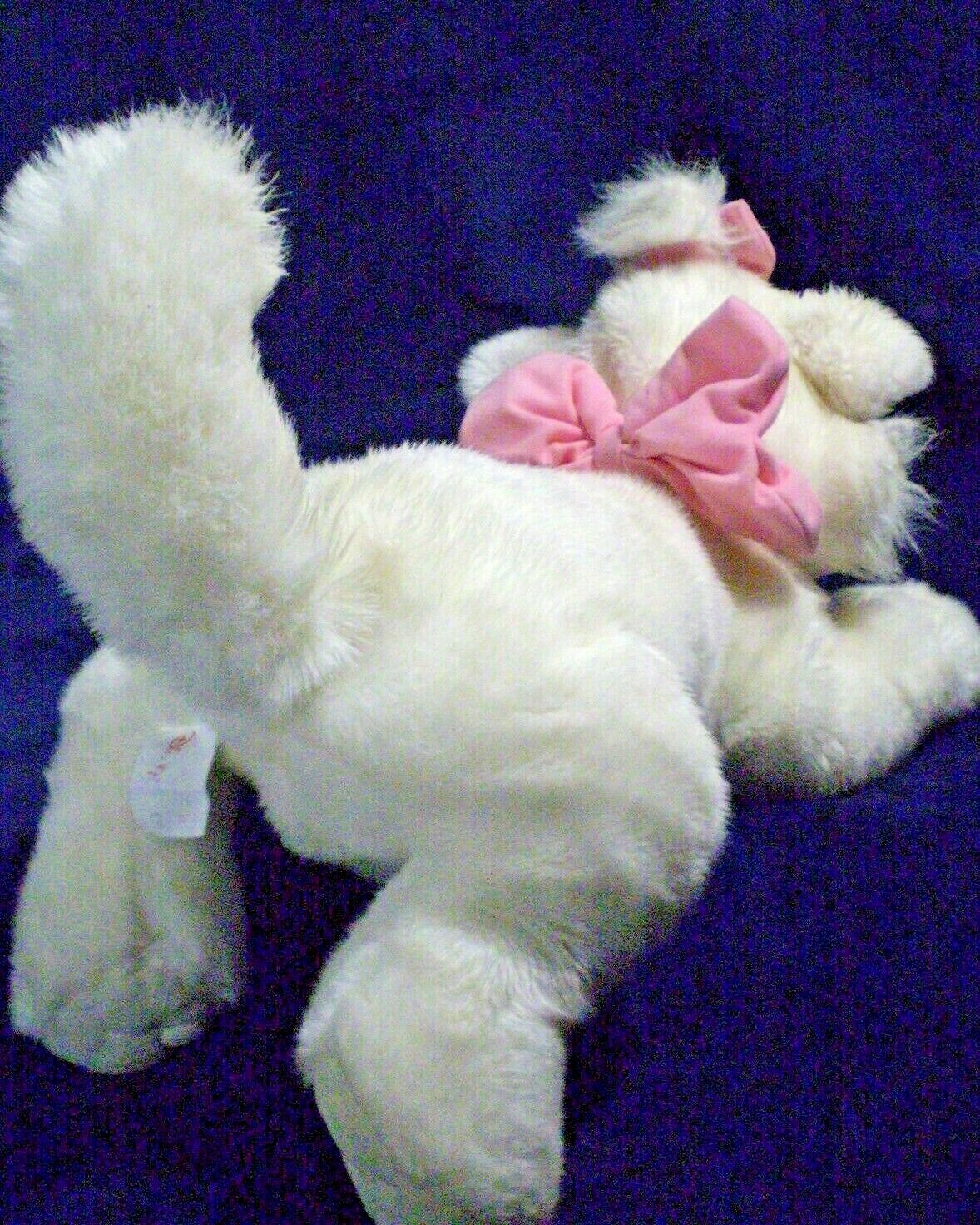 fluffy white cat stuffed animal