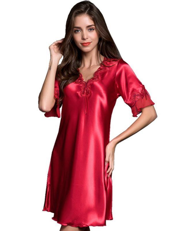 ruffle night gown