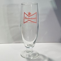 Budweiser King of Beers Bow Tie Logo Thick Stemmed Beer Glass  7 1/2&quot; Ta... - $12.16