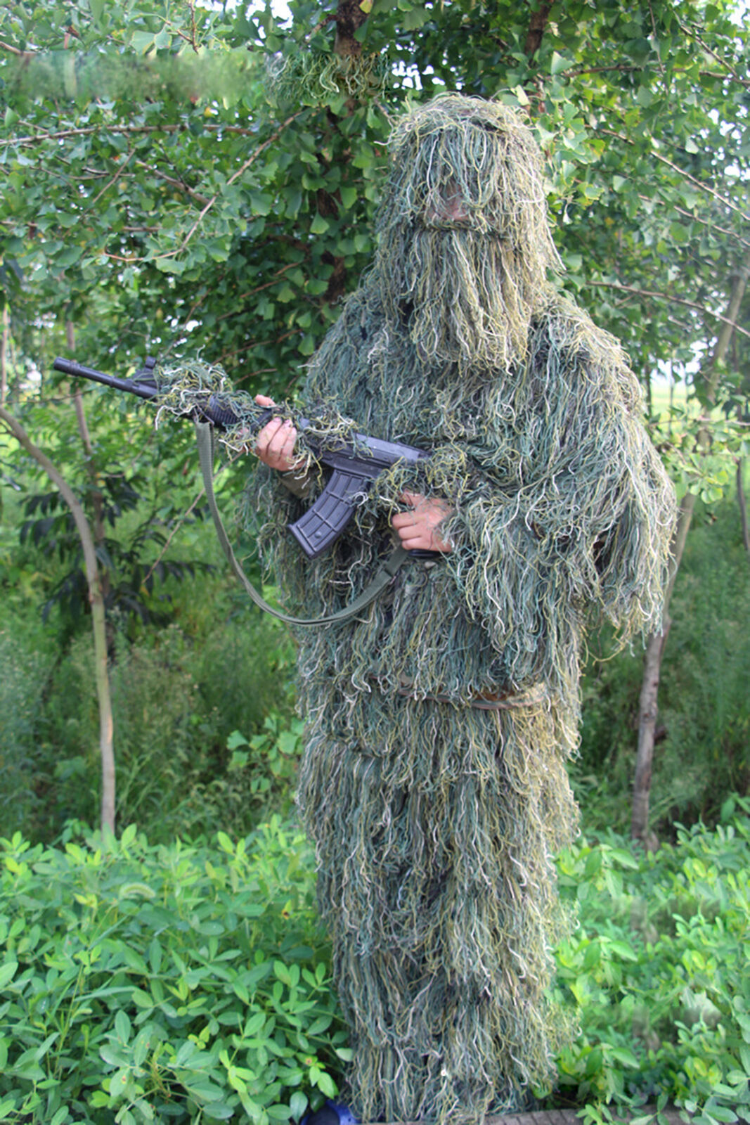 Camouflage Clothing Soldier Ghillie Suit Comrade Sniper Forest Hunting ...