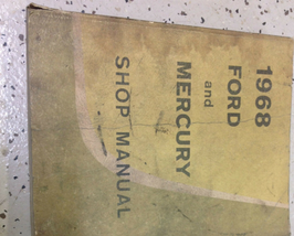 1968 Ford & Mercury Coche Servicio Tienda Taller Reparación Manual OEM - $24.51