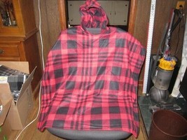 Wheelchair Poncho Blanket Adaptive Clothing Double Layered Fleece Slip O... - £25.02 GBP