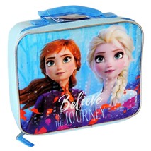 DISNEY FROZEN 2 ANNA &amp; ELSA Girls BPA Free Insulated Lunch Bag Tote Box NWT - $20.54