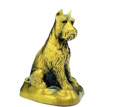 Scottish Terrier Banthrico coin bank dog solid brass figurine Chicago vt... - $28.80