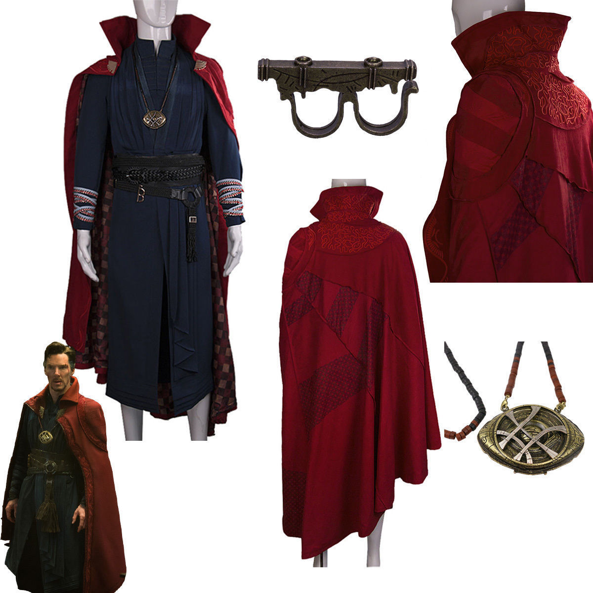 Dr. Strange Costume Cosplay Movie Doctor Strange Full Set Costume ...