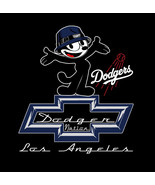 Felix The Cat Chevrolet With Los Angeles Dodgers Logo Men&#39;s T-Shirts - $21.99