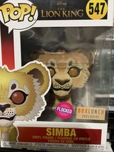 Funko Pop Disney: Lion King Simba #547 Flocked Box Lunch Exclusive  image 1