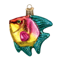 Old World Christmas Tropical Angelfish Aquarium Pet Christmas Ornament 12383 B - $11.88