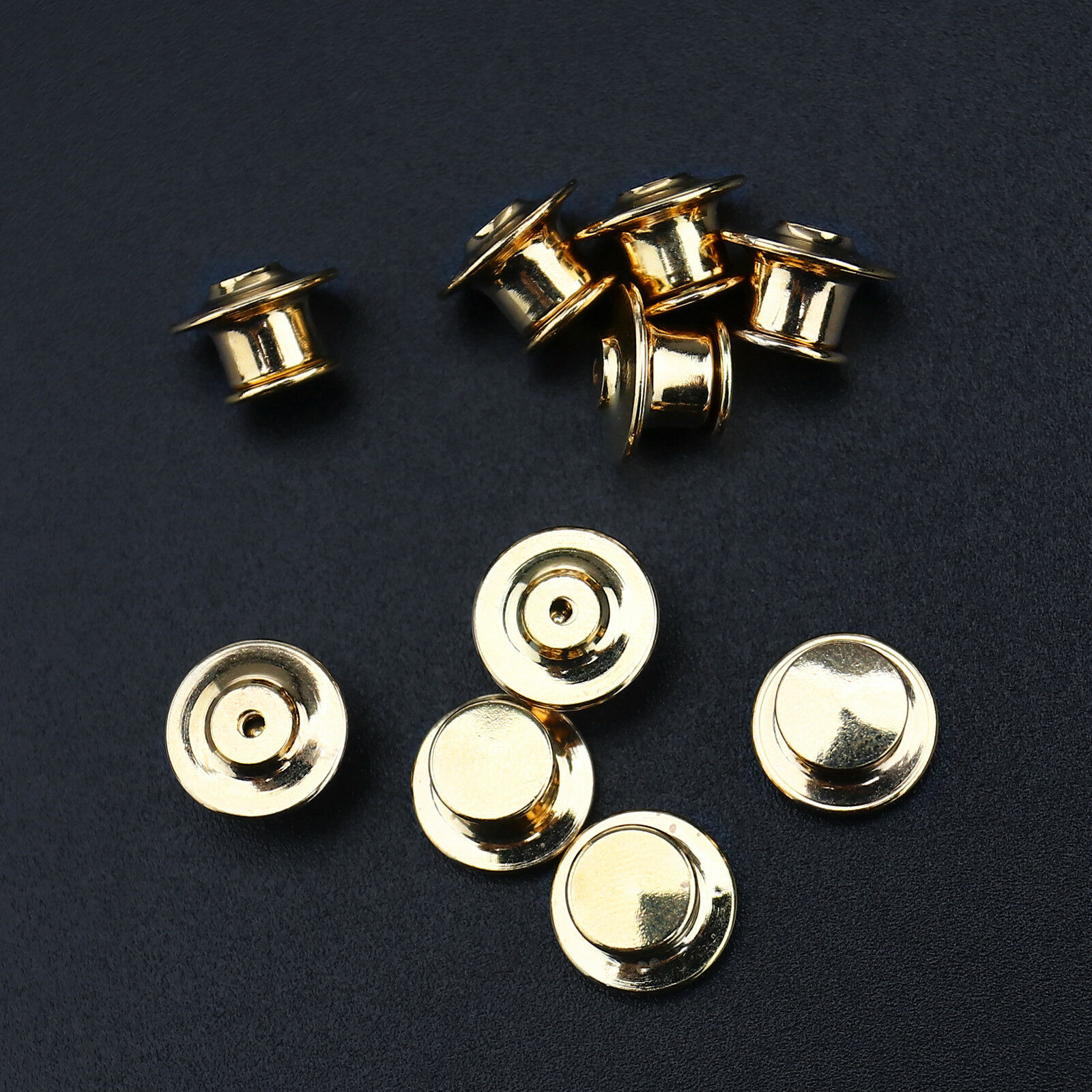 Silver/Gold Locking Pin Badge Backs No Tools needed 10 or 20 Pack Pin