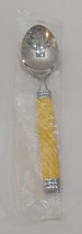 NOS Vtg Mikasa Braid Flatware Primary Yellow Teaspoon G4131 Replacement - $5.95