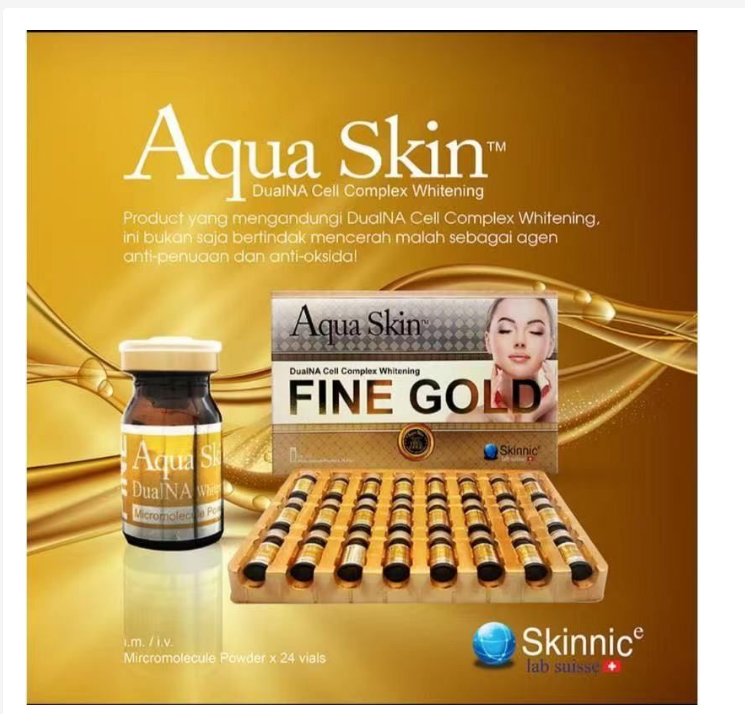 1 Box Aqua Skin Fine Gold Free Express Shipping To USA