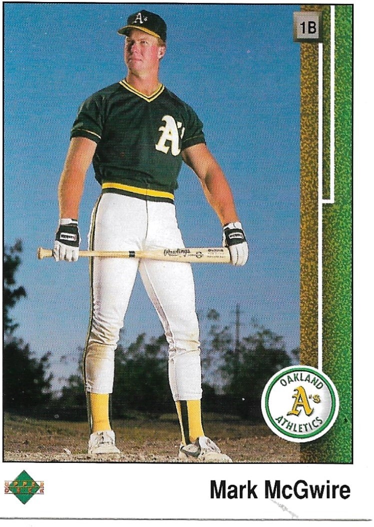 MARK MCGWIRE (9) Card Rookie Lot - Oakland A's