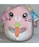 NWT 2022 BOP Pink Bunny w/Carrot Fuzzy Ears 16” Easter Edition RARE Squishmallow - $54.99