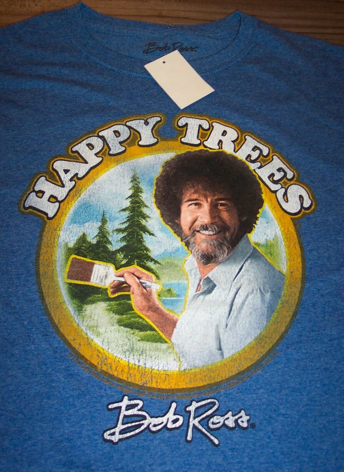 bob ross shirt happy trees