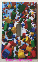 Lego Blocks Toggle Rocker Light Switch Power Outlet Cover Plate Home decor