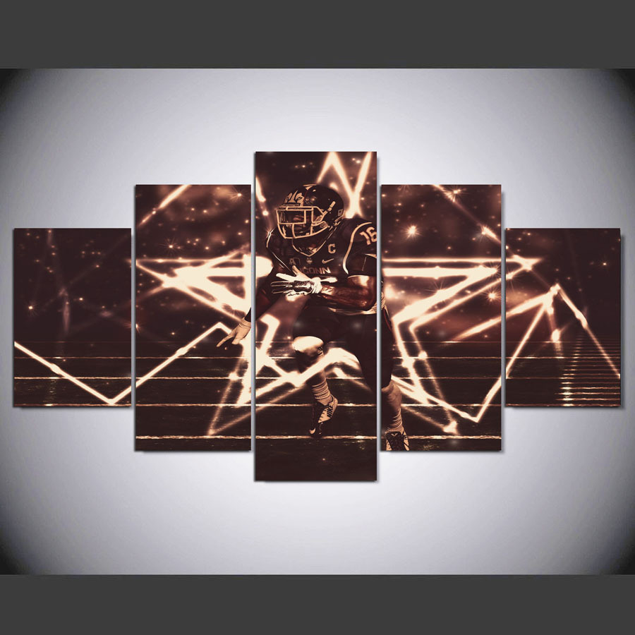 Dallas Cowboys Posters Sports HD Printed Canvas Wall Art 5 Piece Home Decor Posters & Prints