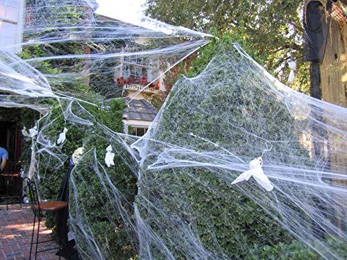 10.5 oz300g Super Stretch Spider Web Indoor & Outdoor Spooky Spider ...