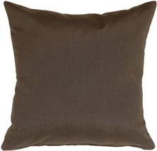 Sunbrella Coal Black 20x20 Outdoor Pillow, with Polyfill Insert - $54.95