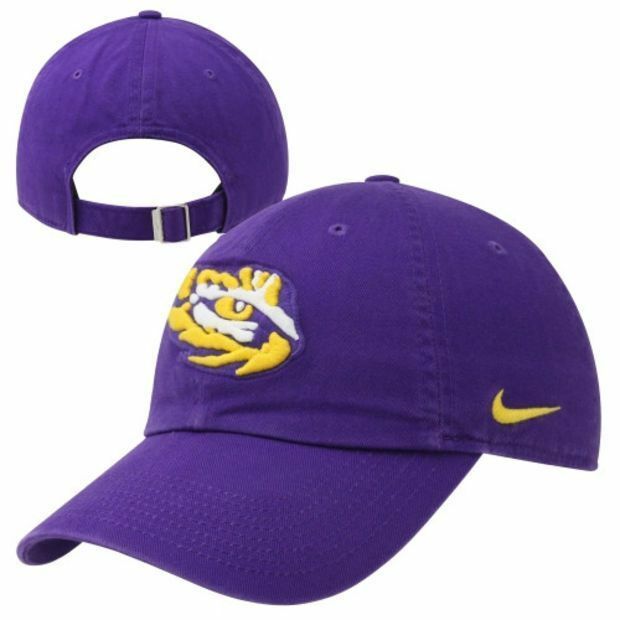 LSU Tigers Nike Dri-Fit Adjustable Hat Men's Purple New OSFM